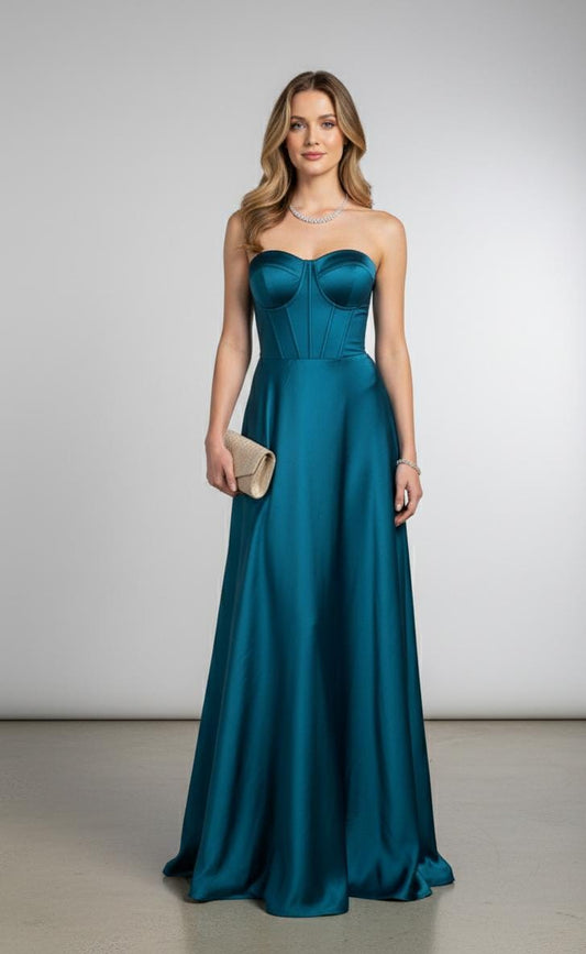 VESTIDO STRAPLESS CORSET